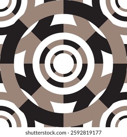 Seamless fabric of geometric pattern, like illustration. Suit for package design, wallpaper, fashion print, Housing wallpaper, arty-crafty.

