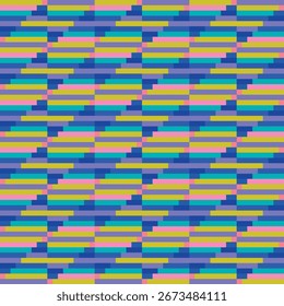 Tecido sem costura de padrão geométrico, como ilustração. Terno para design de pacote, papel de parede, impressão de moda, papel de parede de habitação, arty-crafty.