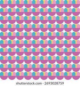 Tecido sem costura de padrão geométrico, como ilustração. Terno para design de pacote, papel de parede, impressão de moda, papel de parede de habitação, arty-crafty.