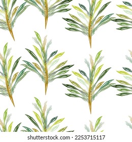 Seamless fabric of  leaf  Line Pattern, like illustration. Suit for package design, wallpaper, fashion print.