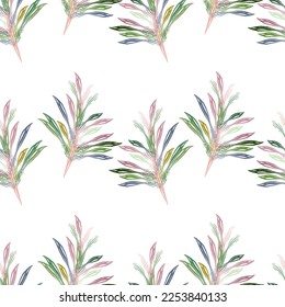 Seamless fabric of  leaf  Line Pattern, like illustration. Suit for package design, wallpaper, fashion print.