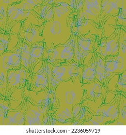 Seamless fabric of  lily flowers Pattern, like minimal style. Suit for package design, wallpaper, fashion print.