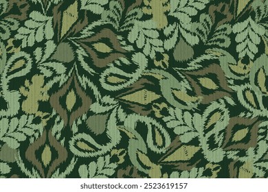 Seamless fabric motif patterns, abstract ikat patterns or abstract ethnic