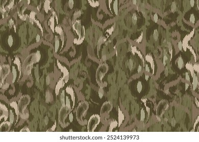 Seamless fabric motif patterns, abstract ikat patterns or abstract ethnic