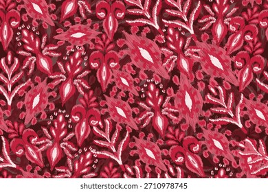 Seamless fabric motif patterns, abstract ikat patterns or abstract ethnic
