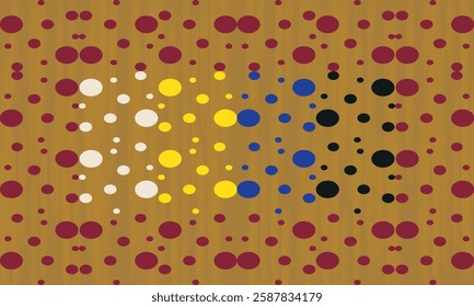 Seamless fabric pattern, beautiful arranged small circles inside, abstract geometric background, polka dots background