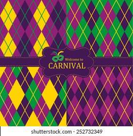 Seamless fabric pattern. Carnival background.