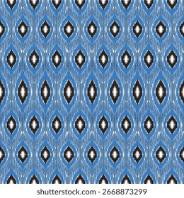 Seamless fabric pattern, colorful geometric design, textile background, abstract texture for decoration and fashion.