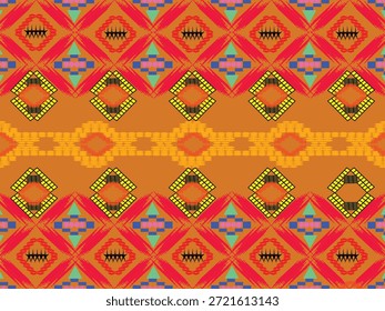 Diseño de patrón de tela sin costuras con Elementos decorativos en un estilo moderno y elegante. Ideal para la impresión textil, diseño de moda, ropa, Fondo de pantalla, papel de embalaje, decoración del hogar y fondos digitales. Patrón de repetición de alta calidad adecuado para uso comercial y creativo.