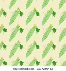 Seamless fabric pattern, exotic pattern, modern pattern, luxury, distinctive, vector pattern, wallpaper, decoration, yellow background