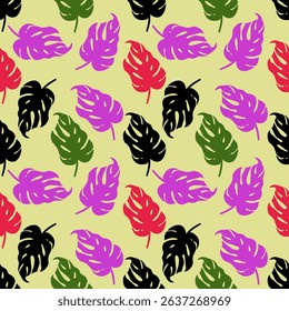 Seamless fabric pattern, exotic pattern, modern pattern, luxury, distinctive, vector pattern, wallpaper, decoration, cream background