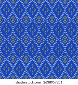 Seamless fabric pattern, exotic pattern, modern pattern, luxury, distinctive, vector pattern, wallpaper, decoration, blue background