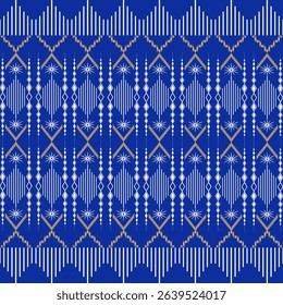 Seamless fabric pattern, exotic pattern, modern pattern, luxury, distinctive, vector pattern, wallpaper, decoration, blue background