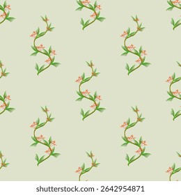 Seamless fabric pattern, exotic pattern, modern pattern, luxury, distinctive, vector pattern, wallpaper, decoration, cream background