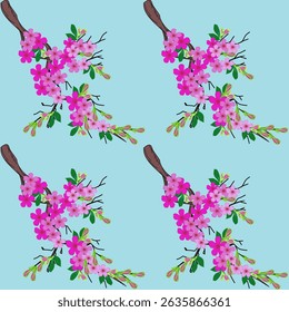 Seamless fabric pattern, floral wallpaperexotic pattern, modern pattern, luxury, distinctive, vector pattern, wallpaper, decoration, blue background