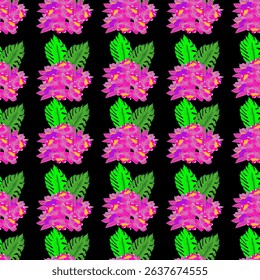 Seamless fabric pattern, seamless floral,exotic pattern, modern pattern, luxury, distinctive, vector pattern, wallpaper, decoration, black background
