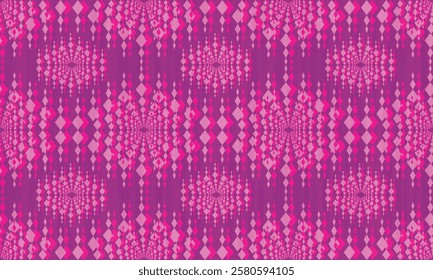 Seamless fabric pattern, rhombus lined up in rows to form a beautiful overlapping rhombus shape, abstract geometric background