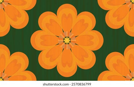Seamless fabric pattern in the shape of a simple flower, beautiful pattern, vector, floral background