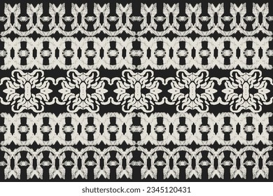 Seamless fabric pattern with traditional ornaments Design for backgrounds, carpets, wallpapers, clothes, wraps, batik, fabrics.
