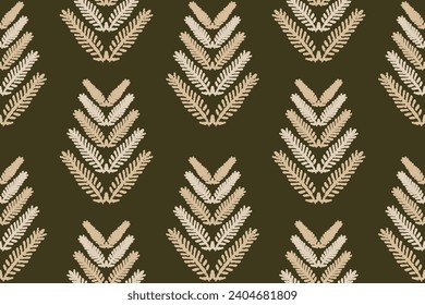 Seamless fabric pattern with traditional ornaments Design for backgrounds, carpets, wallpapers, clothes, wraps, batik, fabrics.