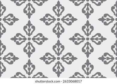 Seamless fabric pattern with traditional ornaments Design for backgrounds, carpets, wallpapers, clothes, wraps, batik, fabrics.
