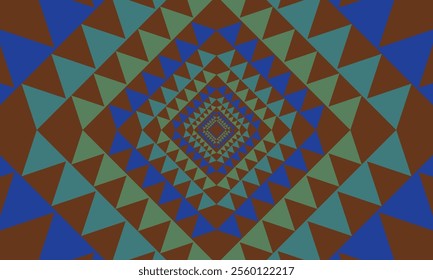 Seamless fabric pattern, triangles lined up in rows to form a beautiful overlapping triangle shape, abstract geometric background