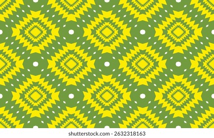 Seamless fabric pattern, triangles and rhombus lined up in rows to form a beautiful overlapping triangle shape, abstract geometric background