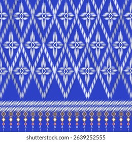 Seamless fabric pattern, unique pattern, modern style, luxurious and outstanding, vector pattern, wallpaper, decoration, Thai silk