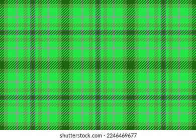 Seamless fabric plaid. Background textile vector. Texture check tartan pattern in pastel and green colors.
