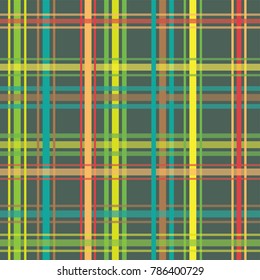 Seamless fabric plaid pattern