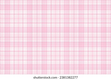 Seamless fabric plaid of textile texture check with a background vector tartan pattern in light and white colors.