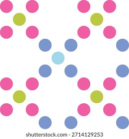 Tela sin costuras de patrón de lunares, como ilustración. Traje para el diseño del paquete, Fondo de pantalla, impresión de la moda, Fondo de pantalla de la vivienda, arty-crafty. 