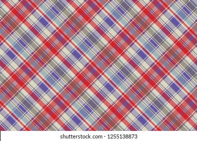 Seamless fabric print vector plaid background texture сheck pattern tartan
