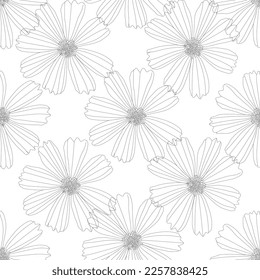 Seamless fabric of  sun flowers Pattern, like illustration. Suit for package design, wallpaper, fashion print.