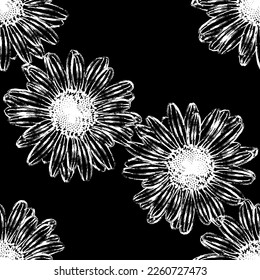 Seamless fabric of  sun flowers Pattern, like illustration. Suit for package design, wallpaper, fashion print.