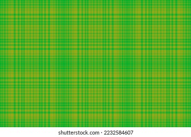 Seamless fabric tartan. Background vector plaid. Texture check textile pattern in green and yellow colors.