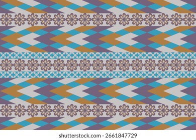 Patrón geométrico textil de tela sin costura