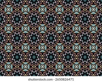 Tecido Sem Costura Têxtil Simétrico De Luxo Design De Moda Pano De Arte Fundo Decoração Sem Fim Forma Geométrica Gráfico Visual Template Textura Digital Wallpaper Perspectiva Interior Padrão.
