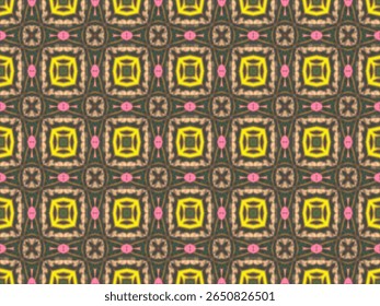 Seamless Fabric Textile Symmetric Luxury Tile Fashion Design Art Cloth Background Endless Decoration Geometric Shape Graphic Visual Template Texture Digital Wallpaper Perspective Interior Pattern.