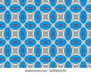 Seamless Fabric Textile Symmetric Luxury Tile Fashion Design Art Cloth Background Endless Decoration Geometric Shape Graphic Visual Template Texture Digital Wallpaper Perspective Interior Pattern.