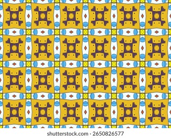 Seamless Fabric Textile Symmetric Luxury Tile Fashion Design Art Cloth Background Endless Decoration Geometric Shape Graphic Visual Template Texture Digital Wallpaper Perspective Interior Pattern.