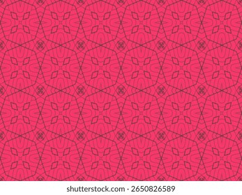 Seamless Fabric Textile Symmetric Luxury Tile Fashion Design Art Cloth Background Endless Decoration Geometric Shape Graphic Visual Template Texture Digital Wallpaper Perspective Interior Pattern.