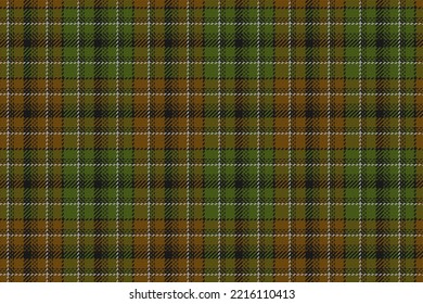 seamless fabric texture brown green checkered background with black stripes, gold threads for gingham plaid tablecloths shirts tartan clothes dresses bedding blankets costume tweed