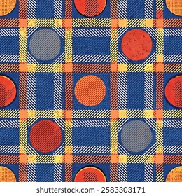 Seamless Fabric Texture Pattern Background Vector Layer Illustration