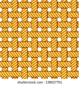 Seamless fabric texture. Vector illustration.