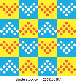 Seamless Fabric trendy pattern design. circle pattern suitable for fabric, illustration, paper print, wallpaper, wrapping.