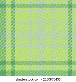 Seamless fabric vector. Check pattern background. Texture tartan textile plaid in green and pastel colors.