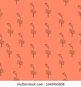 seamless fabric vector print pattern background with flowers