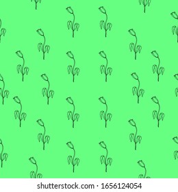 seamless fabric vector print pattern background with flowers