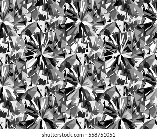 Seamless faceted brilliant pattern background
